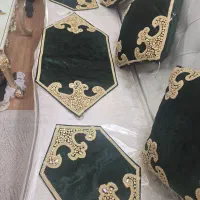 ست رومبلی و رومیزی سنگ دوزی کاردست|پرده، رانر، رومیزی|تهران, ائمه اطهار|دیوار