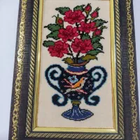 تابلو فرش گلدان