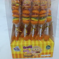 . همبرگری.   آبنبات میکروفن..