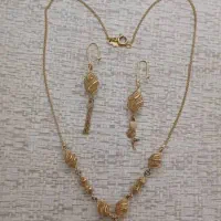 گلوبند و گوشواره  ۱۲ گرم