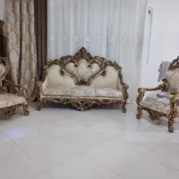 مبل سلطنتی امپراتور ومیز ناهارخوری استیل|مبلمان خانگی و میز عسلی|ری, دولت‌آباد|دیوار