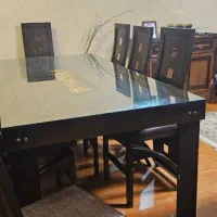 میز نهارخوری ۸ نفره چوبی اعلا|میز و صندلی غذاخوری|شیراز, کوهسار|دیوار