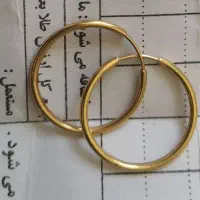 گوشواره حلقه ای ۳درصد
