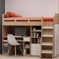 تخت دوطبقه با میز تحریر
