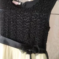 پیراهن دخترانه مجلسی مشکی لیمویی|کفش و لباس بچه|کرمانشاه, |دیوار