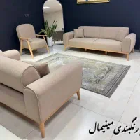 مبل مینیمال راحتی قیمت ۲۴ و مبل چستر ۳۵ با چوب راش|مبلمان خانگی و میز عسلی|شیراز, سلطان آباد|دیوار
