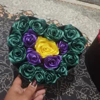 باکس گل روبانی زیبا|گل مصنوعی|مشهد, شهید معقول|دیوار