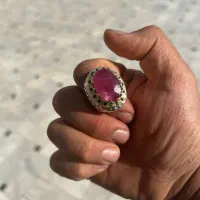 انگشتر یاقوت سرخ معدنی|کلکسیون اشیاء عتیقه|رفسنجان, |دیوار