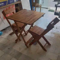 میز صندلی تاشو چوبی|میز و صندلی غذاخوری|گرگان, |دیوار