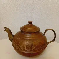 قوری مسی حکاکی شده