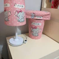 ست دستمال کاغذی، سطل ، و چراغ خواب