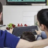 کیبورد بی‌سیم  لاجیتک k400 plus|قطعات و لوازم جانبی رایانه|گرمسار, |دیوار