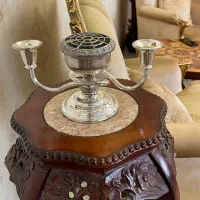 شمعدان انگلیسی سیلور پلیت مارک دار