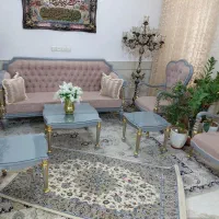 مبل۹نفره همراه با میز ناهار خوری ۸نفره ترو تمیز