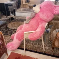 خرس بزرگ صورتی مناسب هدیه دادن