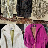 پالتو خز پلنگی وارداتی کاپشن سیلیکونی ورق بزن