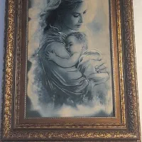 تابلو فرش مهر مادر چله ابریشم