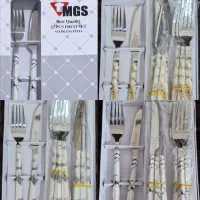 ست چاقو و جنگال میوه خوری و قاشق بستنی خوری