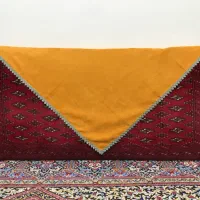 رو میزی و پشتی سرمه دوزی شده|پرده، رانر، رومیزی|قم, بلوار امین و ساحلی|دیوار