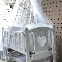 گهواره کنار مادر مدل قلب- دارای سرویس خواب|تخت و صندلی بچه|زابل, |دیوار