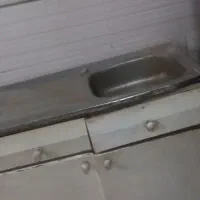 کابینت ظرفشویی با سینک و ابچکان|آب‌چکان و نظم‌دهنده ظروف|قم, نیروگاه|دیوار