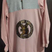 هودی صورتی دخترانه، کلاه دار، زیپ دار