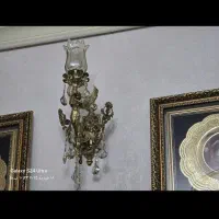 دوعددلوسترسقفی  ۱عدیوارکوب ۲عددآباژور|لوستر و چراغ آویز|ملارد, |دیوار