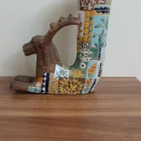 مجسمه و دکوری سفال  با طرح لعاب و کاشی
