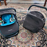 کالسکه دو قلو گودبیبی همراه کریر صندلی ماشین شو|کالسکه و لوازم جانبی|تهران, مینیسیتی (شهرک نفت)|دیوار