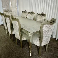 میز غذا خوری استیل سلطنتی ۸ نفره|میز و صندلی غذاخوری|ابهر, |دیوار