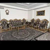 مبل سلطنتی 9نفره همراه بامیزو2عسلی|مبلمان خانگی و میز عسلی|سنندج, |دیوار