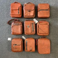 کیف دوشی چرم مصنوعی جای مدارک رودوشی زیپ فلزی