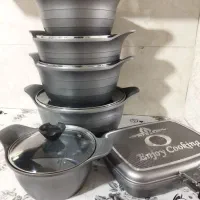 قابلمه تمام چدن۱۲پارچه Baroly نو آکبند پاکدشت|ظروف پخت‌وپز|پاکدشت, پاکدشت (مامازند)|دیوار