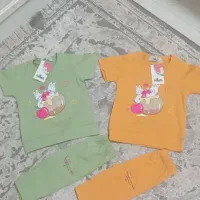 قنداق فرنگی،لباس بچگانه،بلوزشلوارک دخترانه