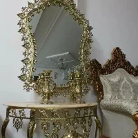 آیینه شمعدانی برنز