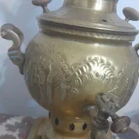 سماور برنجی زغالی|کلکسیون اشیاء عتیقه|کرمان, |دیوار