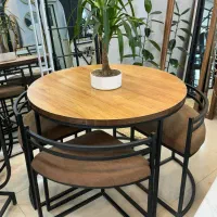 میز و صندلی غذاخوری (مدل پیتزائی)