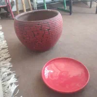 گلدان سفالی|گل مصنوعی|یاسوج, |دیوار