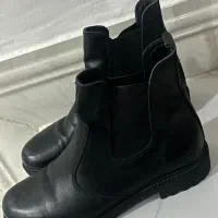 نیم بوت چرم اصل