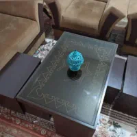 میز جلو مبلی با چهار عدد عسلی|مبلمان خانگی و میز عسلی|ارومیه, |دیوار