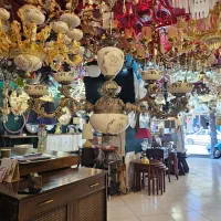 لوستر سرامیک ۶ لامپ