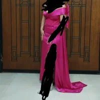 لباس مجلسی سرخابی ارزان