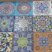 کاشی دست ساز لعابی متروئی آجر لعابی کاشی هفت رنگی|مصالح و تجهیزات ساختمان|برخوار, |دیوار