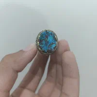 انگشتر نقره فیروزه نیشابوری