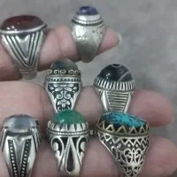 هفت عدد انگشتر نقره درجه یک همه هم میفروشم
