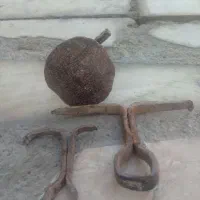 سه عدد میخ درب چوبی قدیمی عتیقه وقلیون|کلکسیون اشیاء عتیقه|بم, |دیوار