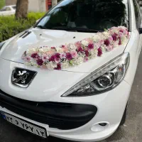 ماشین عروس و دسته گل عروس