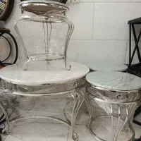 جلومبلی و عسلی فلزی کف قیمت بازار|مبلمان خانگی و میز عسلی|قم, باغ شریفی|دیوار