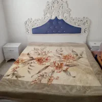 سرویس خواب دونفره چوب اصل  تشک رویال میزارایش .