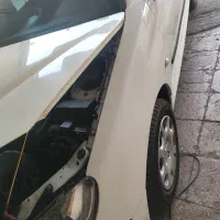 گلگیر ۲۰۶ رنگ شده سفید گلگیر داغی